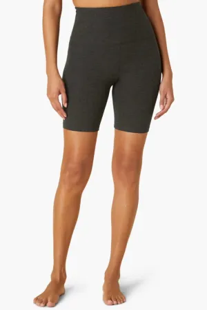Beyond Yoga Spacedye Keep Pace Biker Short- Darkest Night