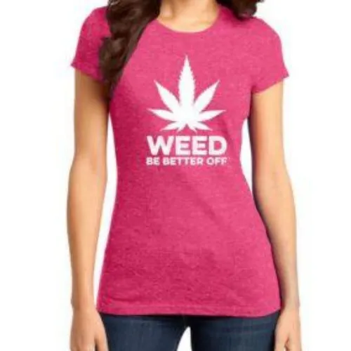 Big Leaf Logo, Women Heathered T-Shirt