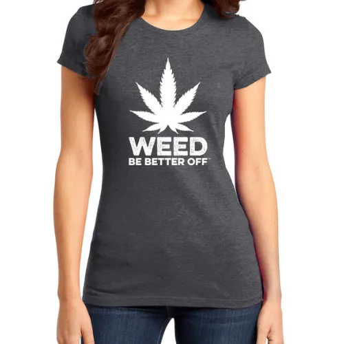 Big Leaf Logo, Women Heathered T-Shirt
