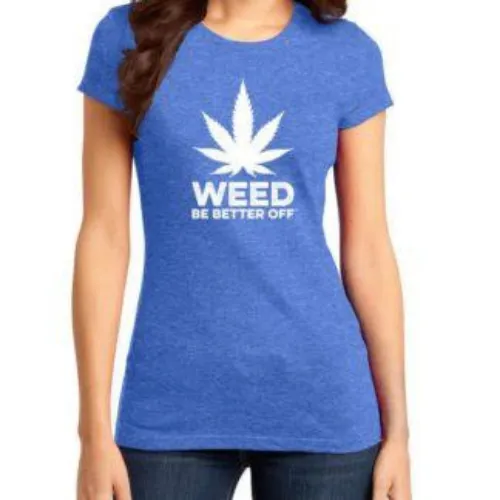 Big Leaf Logo, Women Heathered T-Shirt