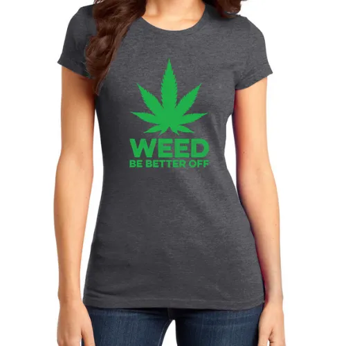 Big Leaf Logo, Women Heathered T-Shirt