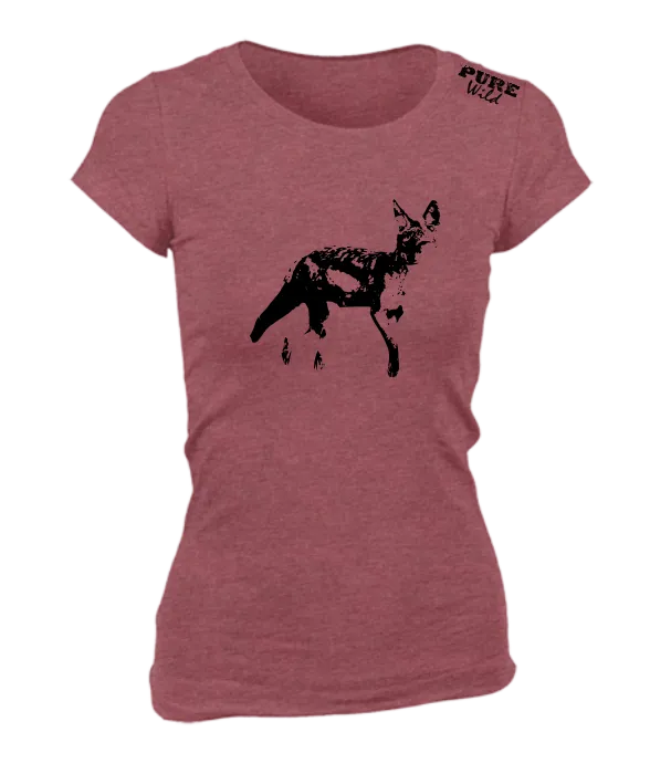 Black-backed Jackal T-Shirt For The Ladies