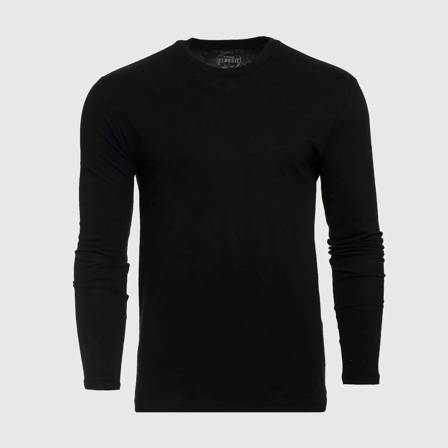 Black Long Sleeve Crew Neck Tee