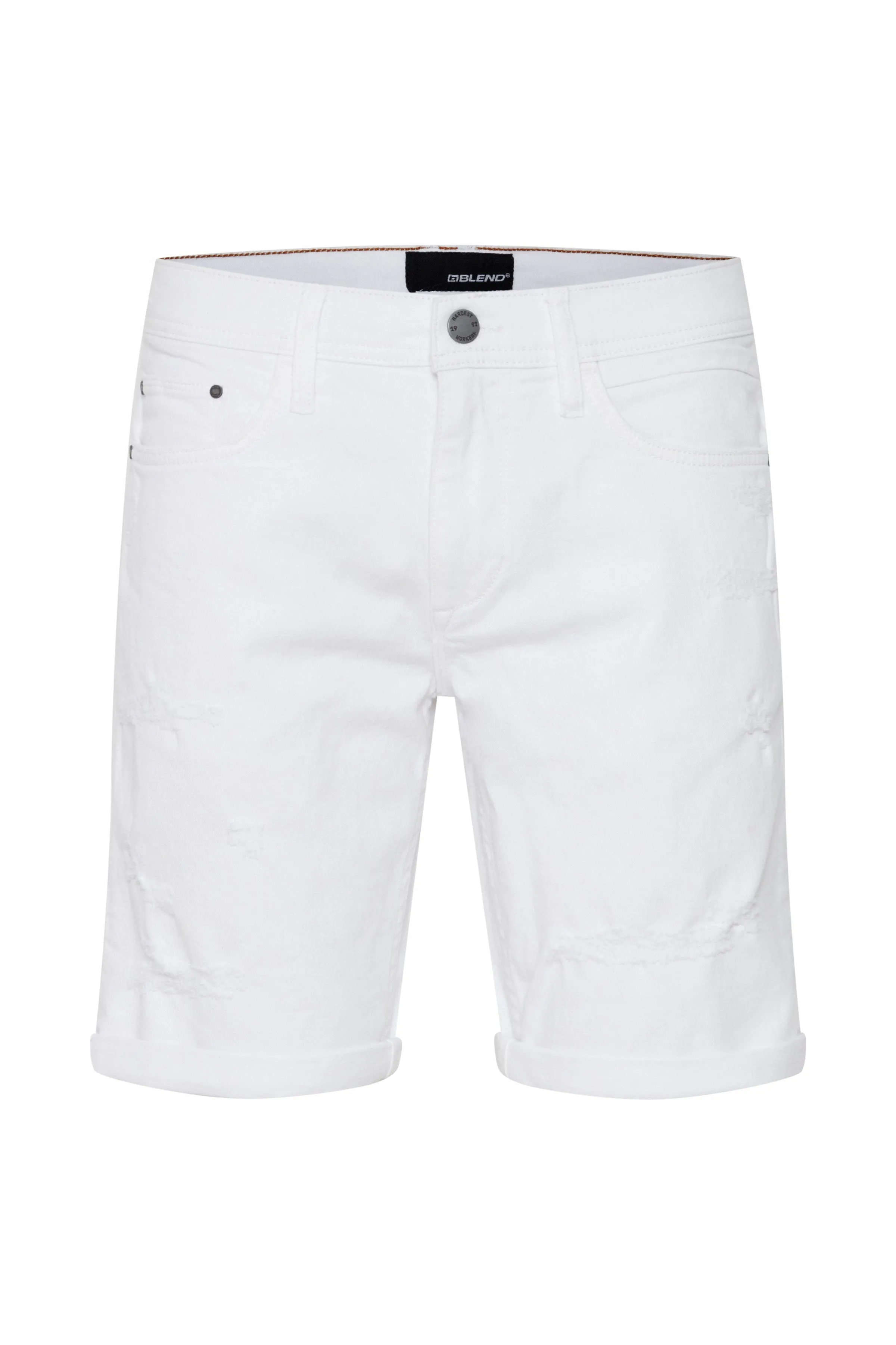 Blend White Denim Shorts