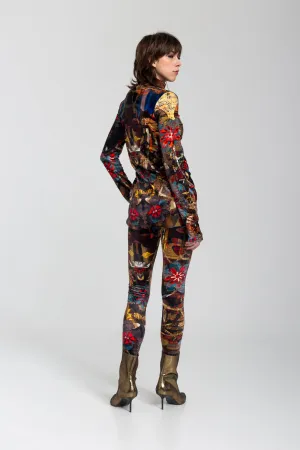 BLOOM VELVET leggings
