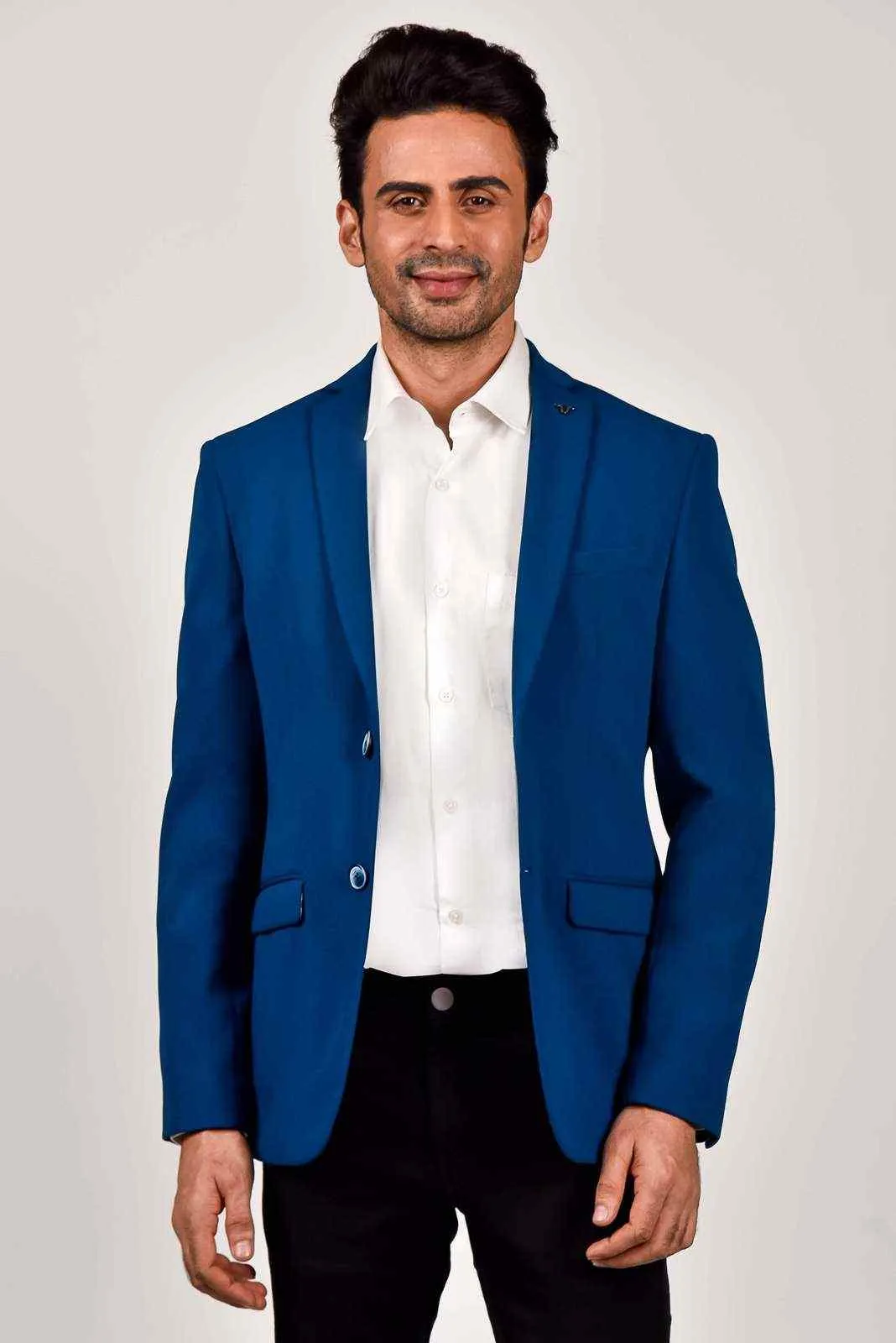 Blue Premium Knitted Blazer