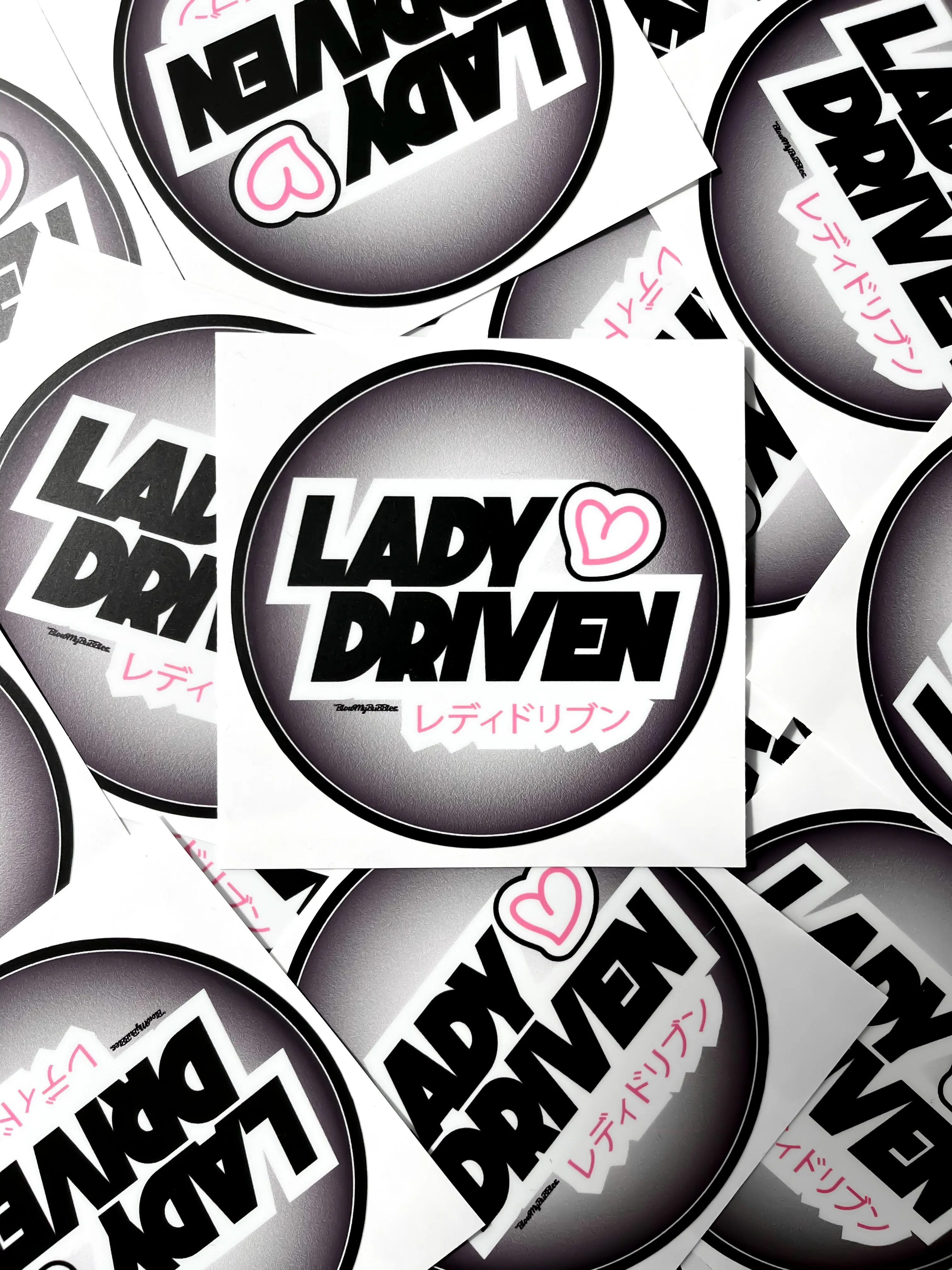 BMB. LADY DRIVEN EDGY STICKER