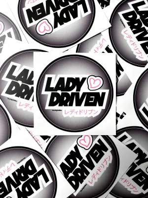 BMB. LADY DRIVEN EDGY STICKER