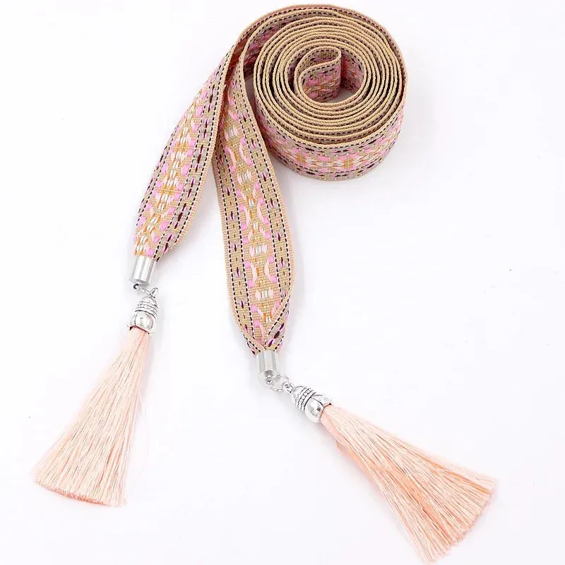 Boho Ethnic Chic Tassel Chain Waist Belt