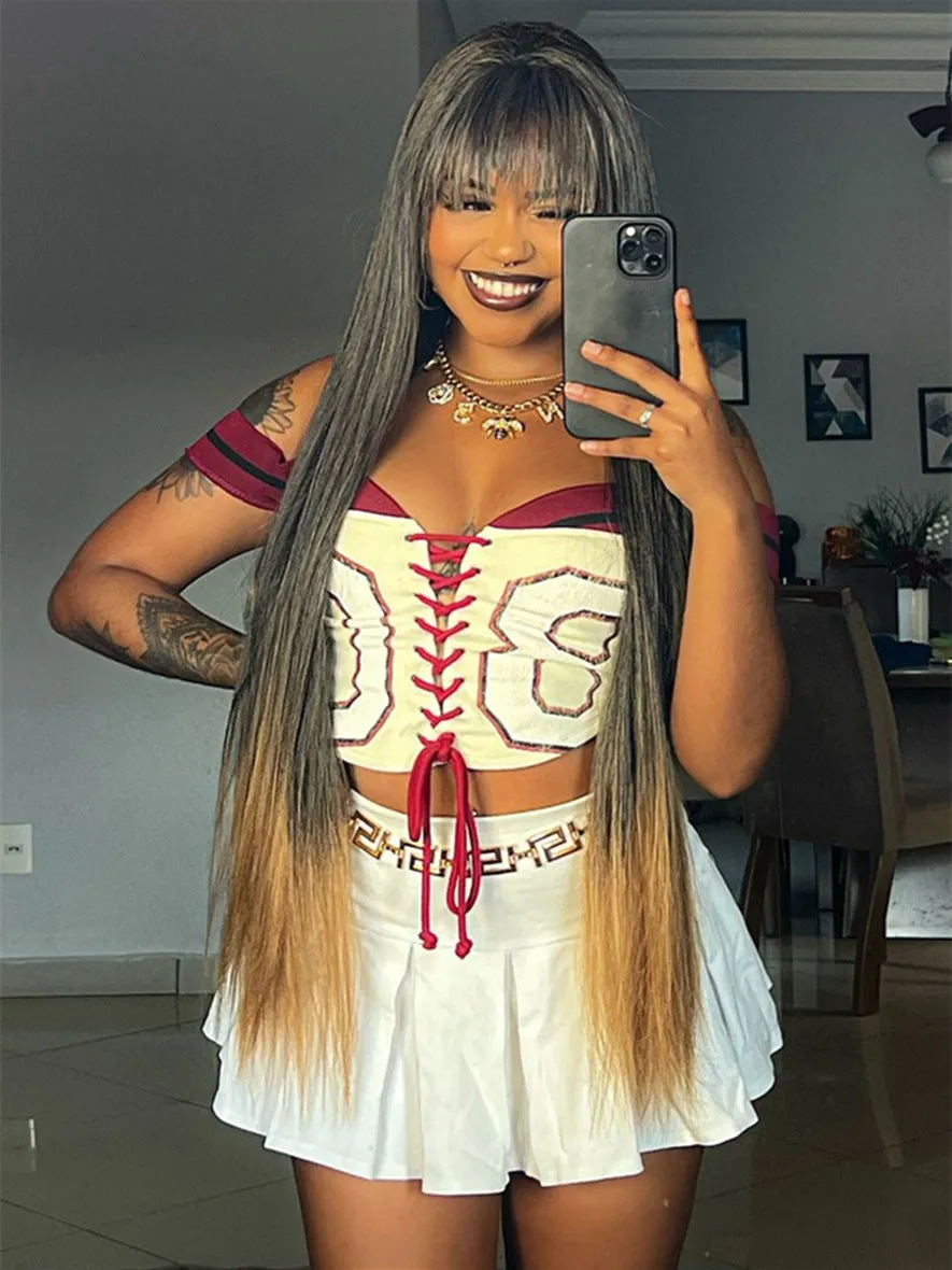 Bold Varsity-Inspired Off-Shoulder Lace-Up Crop Top