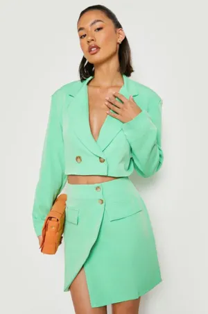 Boohoo Cropped Blazer