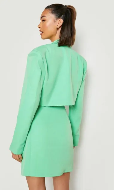 Boohoo Cropped Blazer