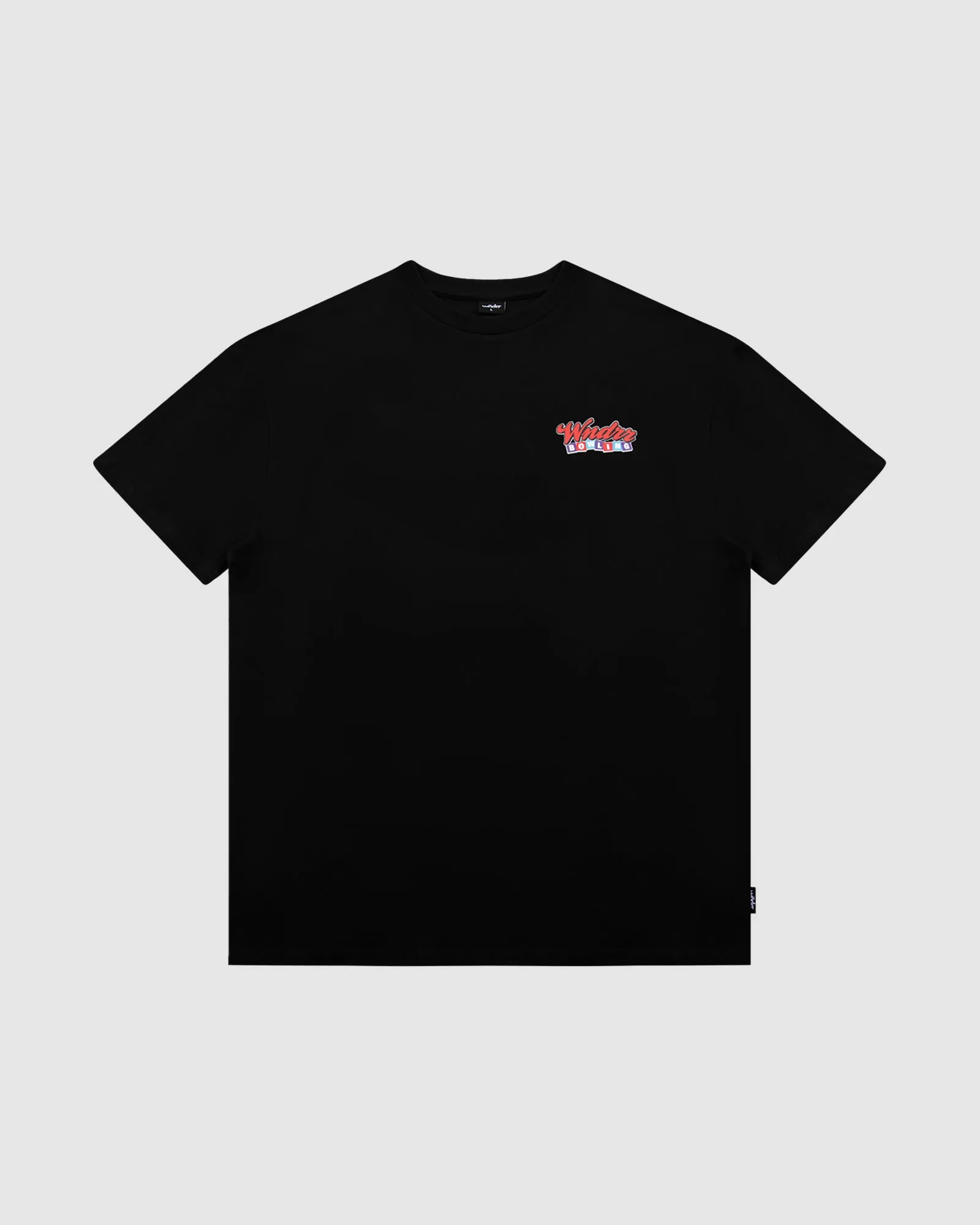 BOWLING BOX FIT TEE - BLACK