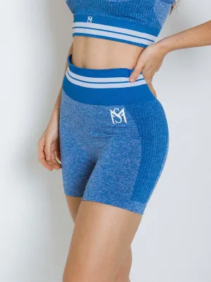 Bright lines blue shorts