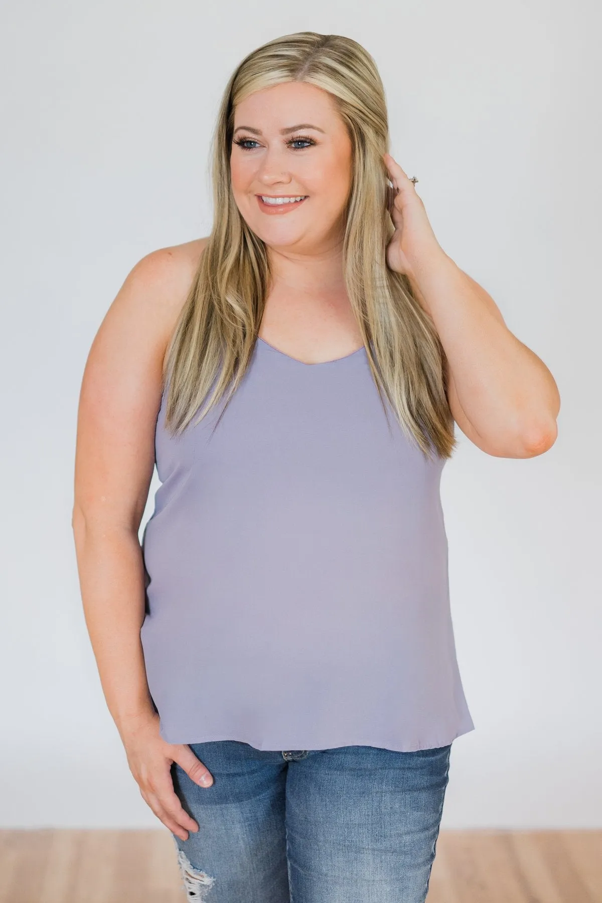 Brighten My Day Tank Top- Lilac