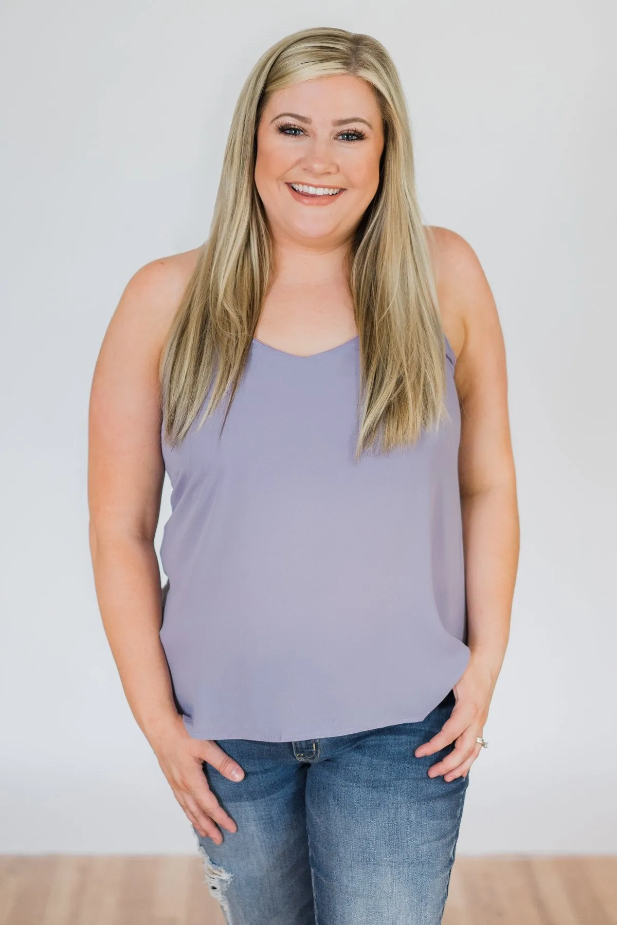 Brighten My Day Tank Top- Lilac