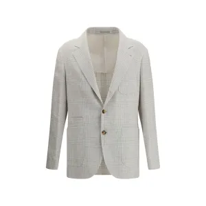 Brunello Cucinelli Check pattern linen Blazer
