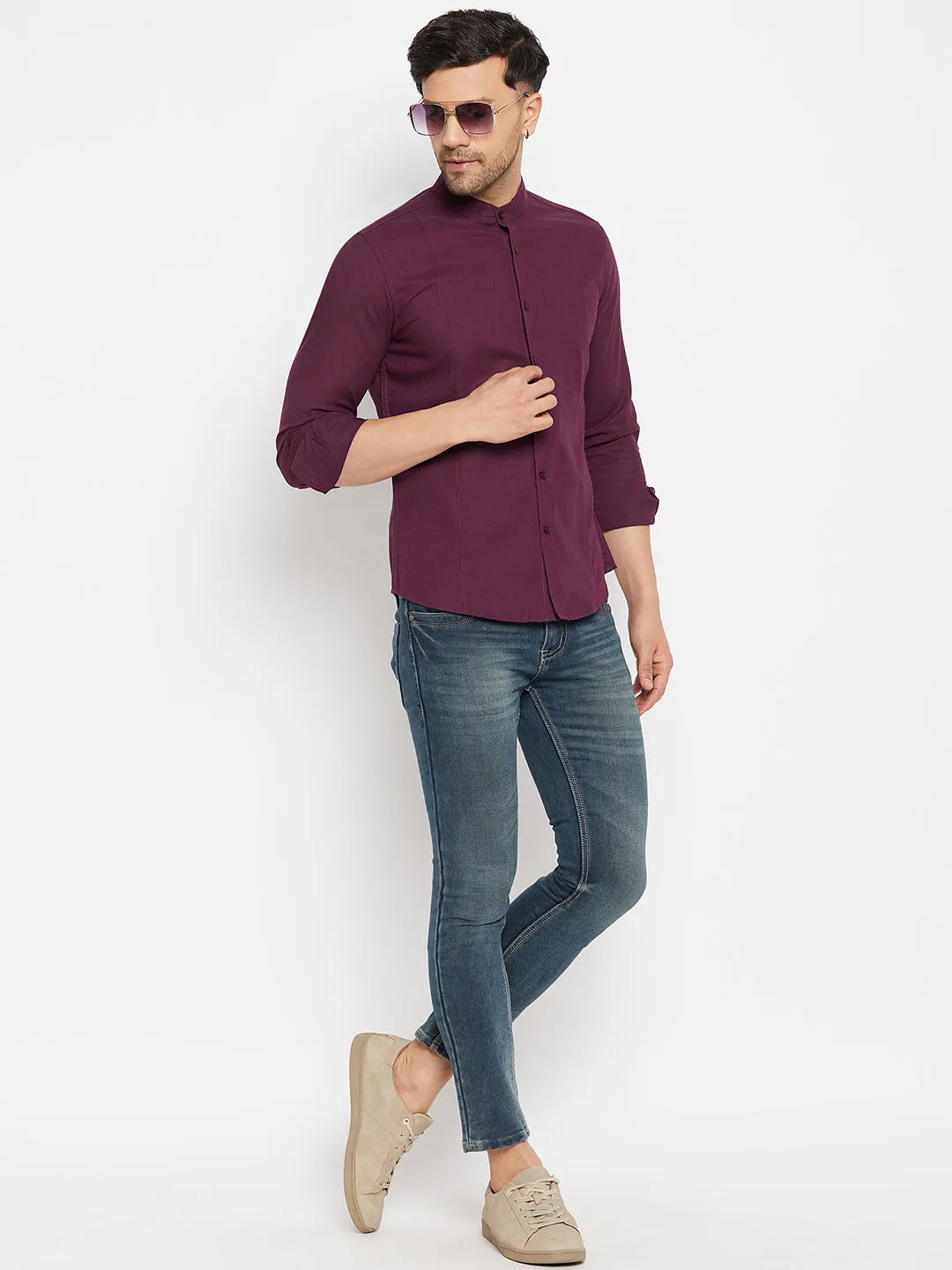 Camla Wine Shirts For Men