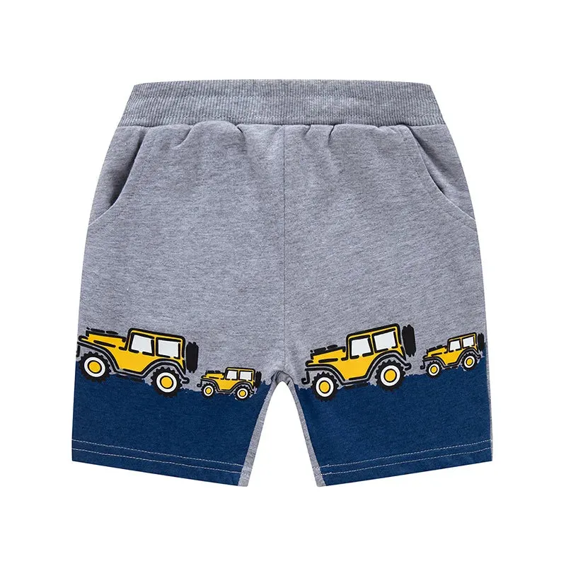 Car Print Shorts