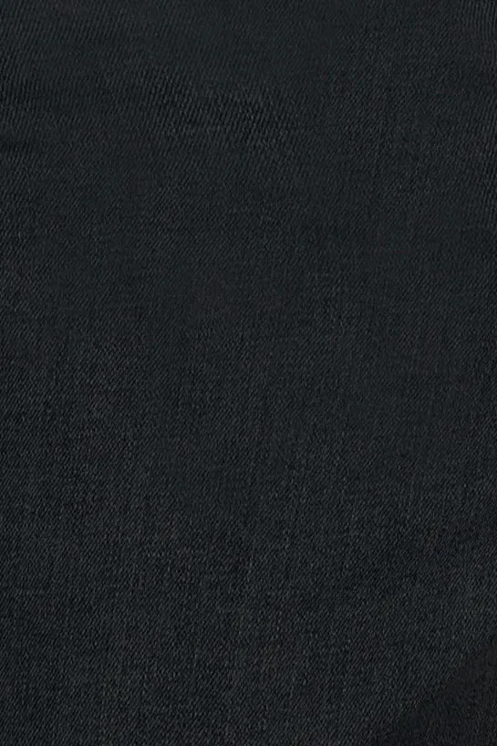 Carbon Black Denim Shorts
