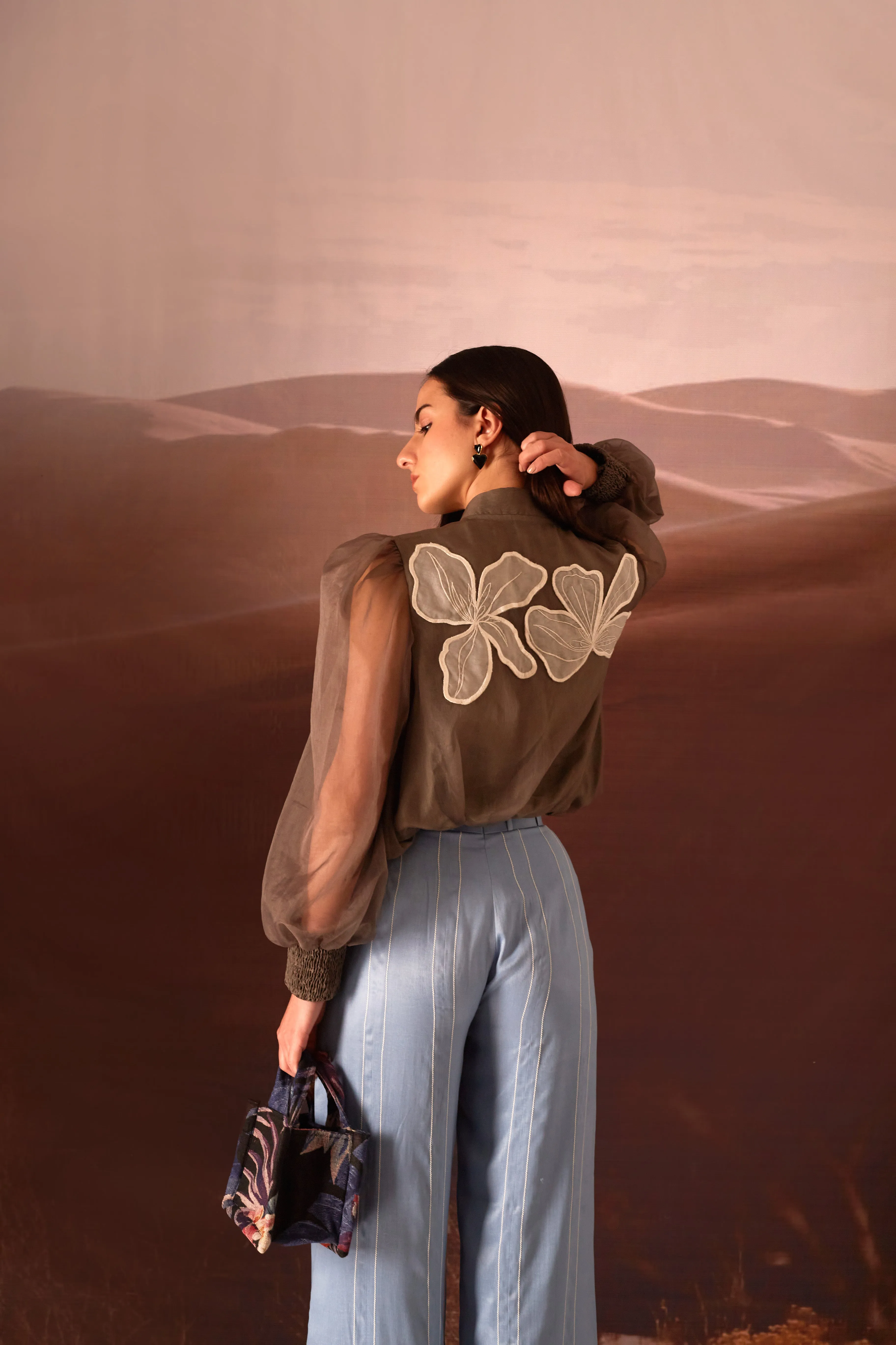 Cement Grey Daisy Bomber