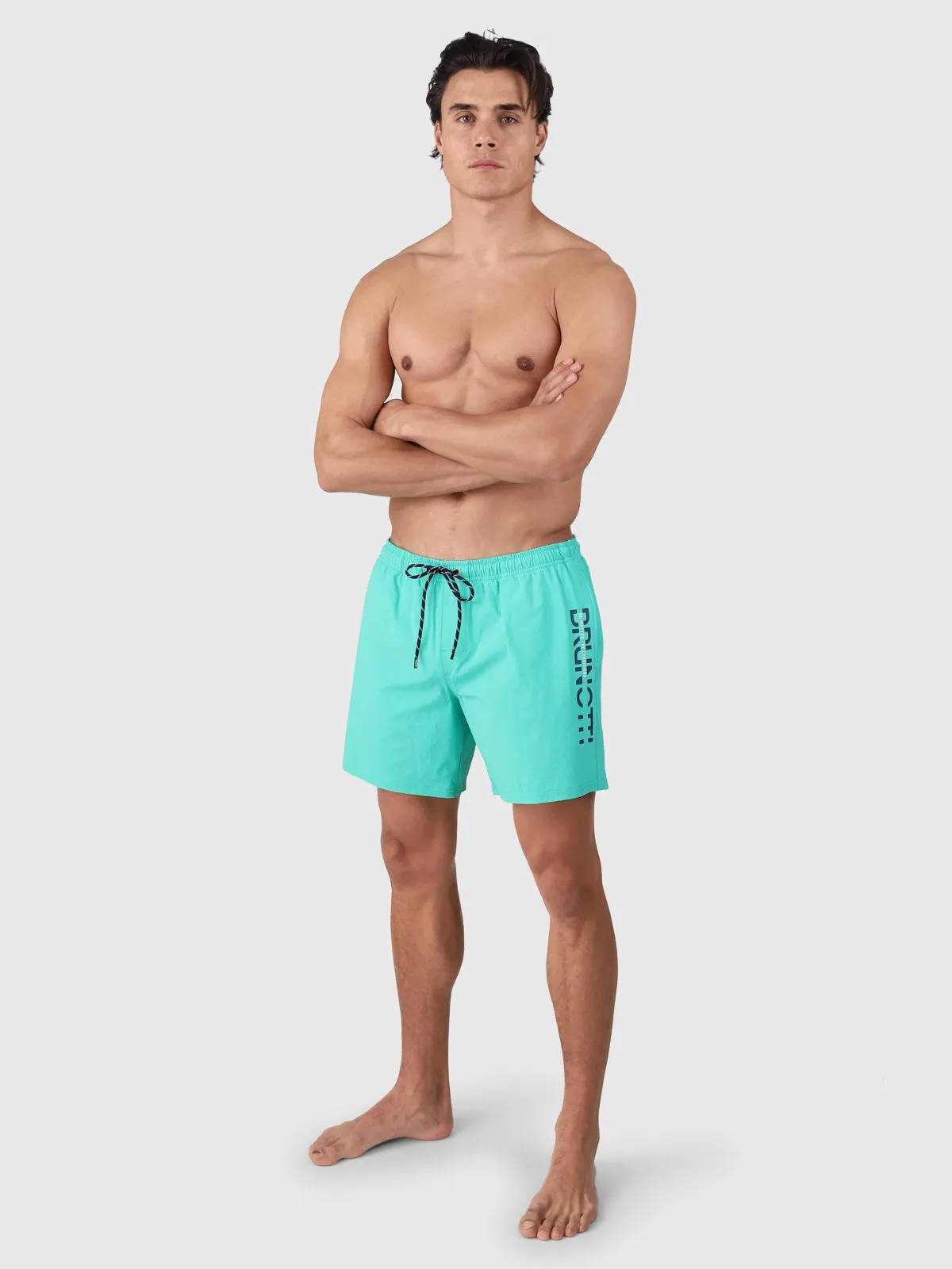 Cester Men Swim Shorts | Caribbean Green