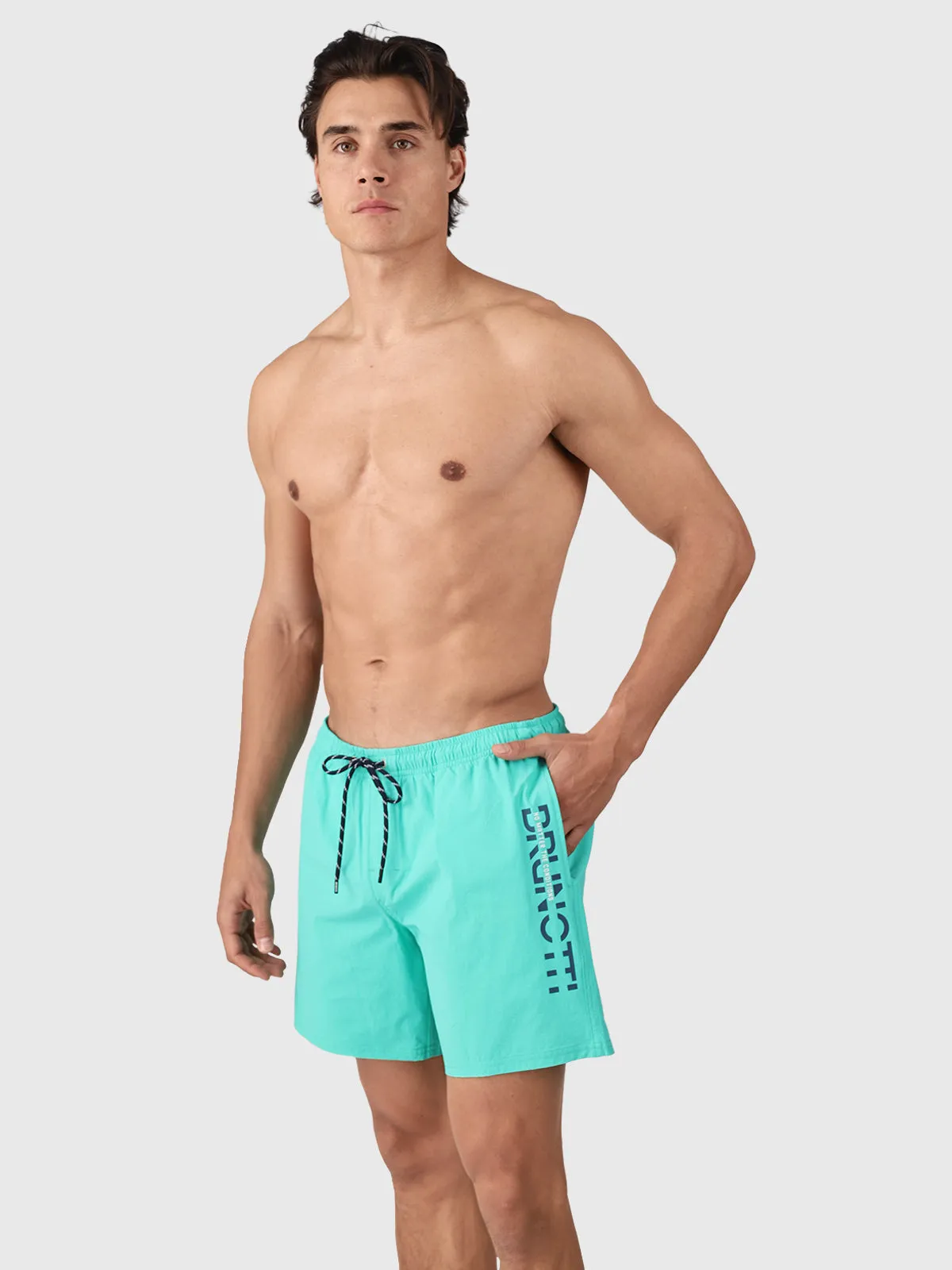 Cester Men Swim Shorts | Caribbean Green