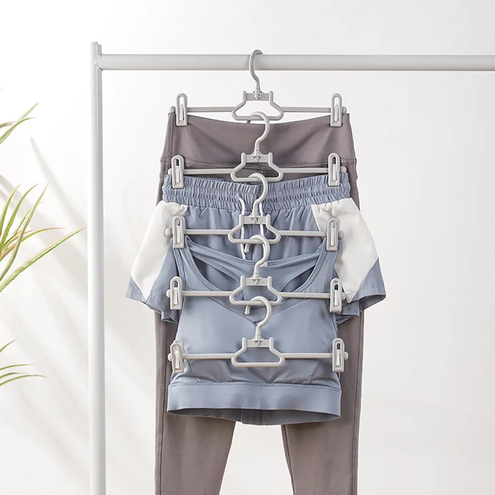 Chahua Adjustable Clip Pants Hangers - Pack of 5