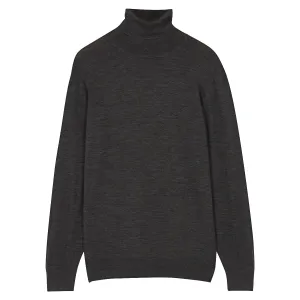 Charcoal Merino Roll Neck