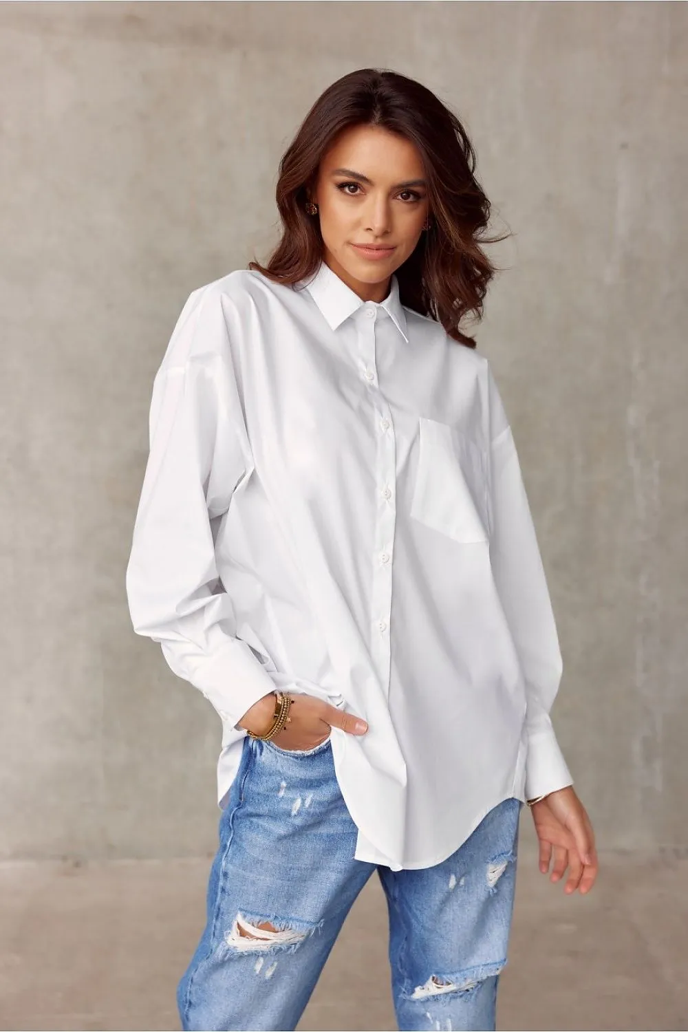 Chic Asymmetrical Oversized Shirt