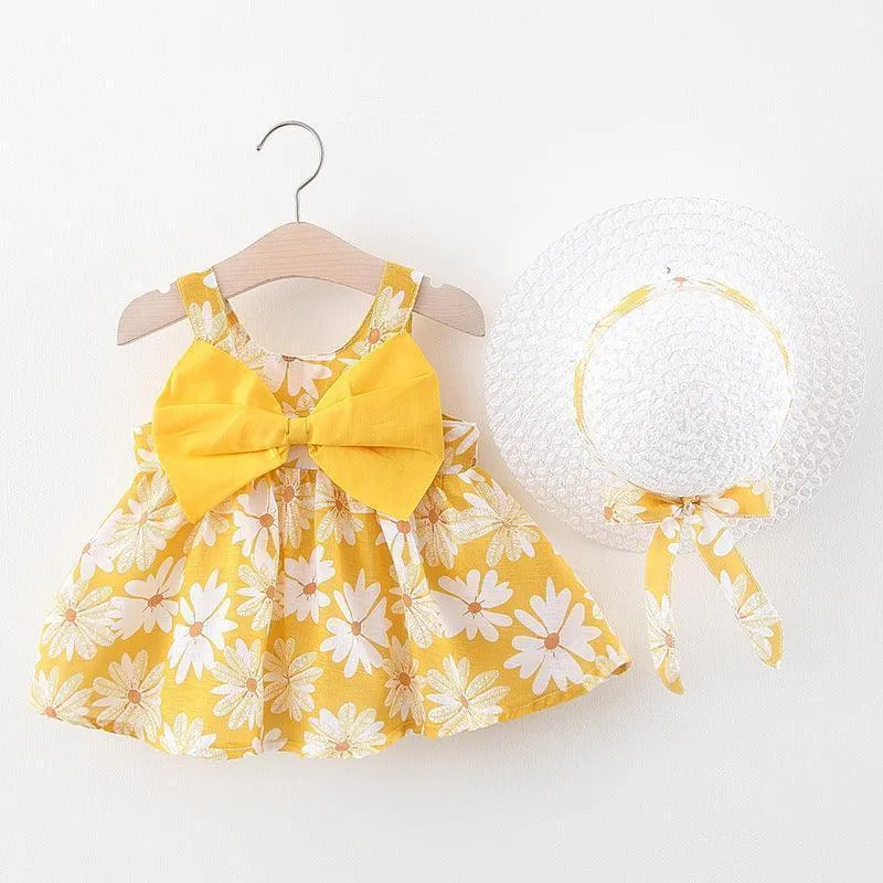 Children's New Bowknot Girls Dresses