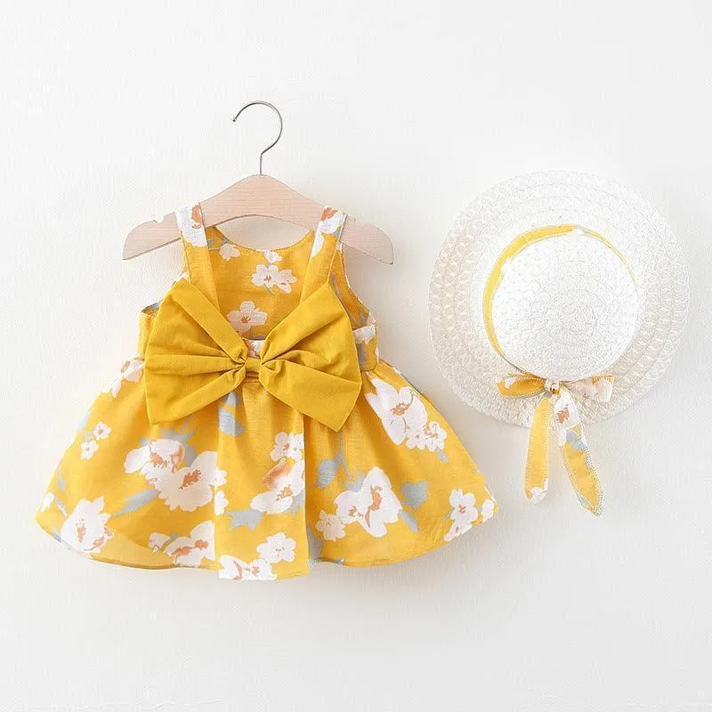Children's New Bowknot Girls Dresses