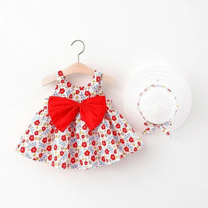 Children's New Bowknot Girls Dresses