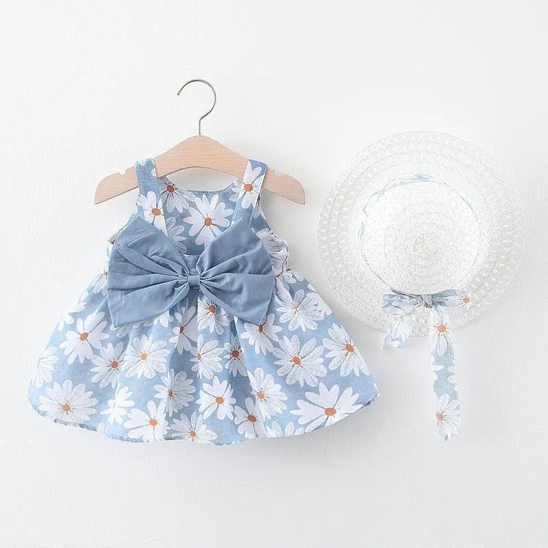 Children's New Bowknot Girls Dresses