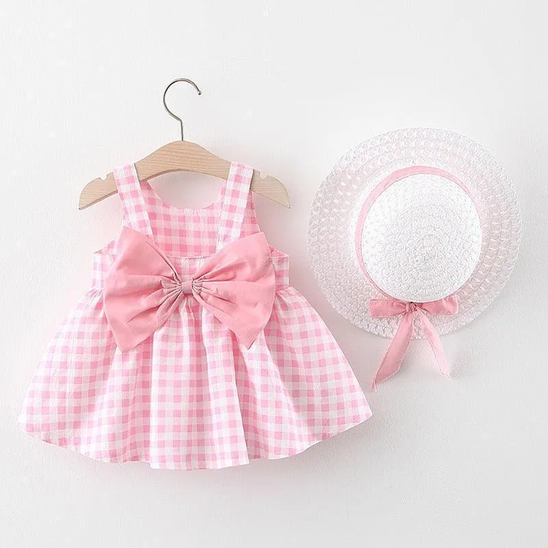 Children's New Bowknot Girls Dresses