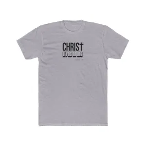 Christ Lives in Me Men's Cotton Crew Tee