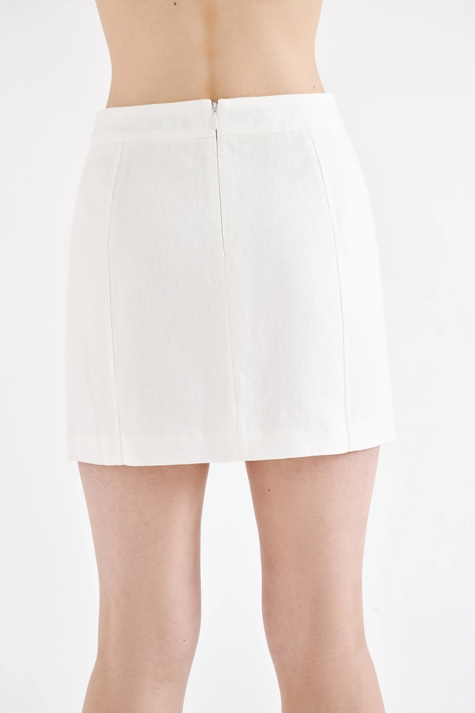 CLIO LINEN MINI SKIRT