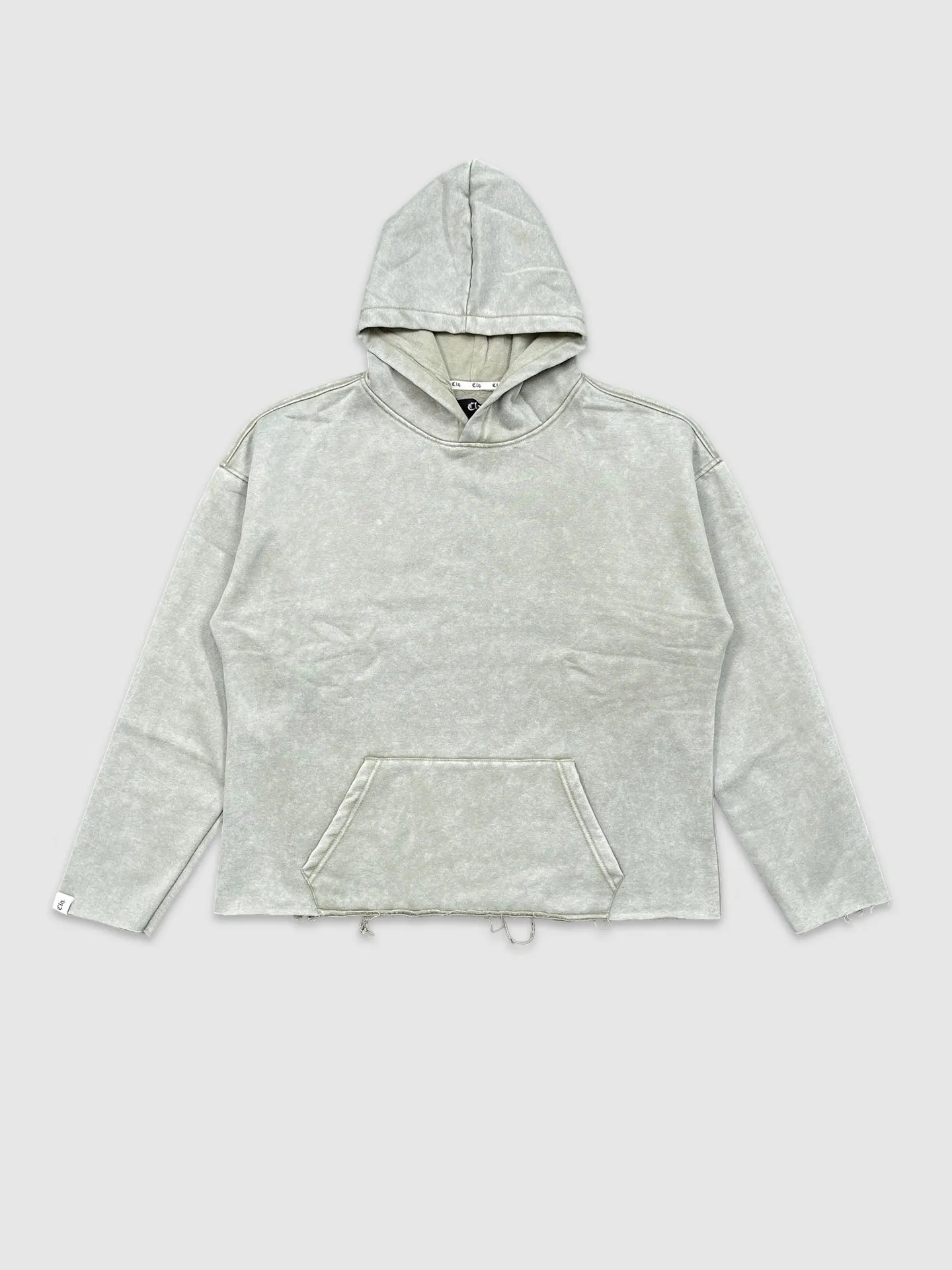 CLQ-CQ4601-Clique Washed Crop Hoody