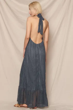 Coastal Crochet Maxi Dress