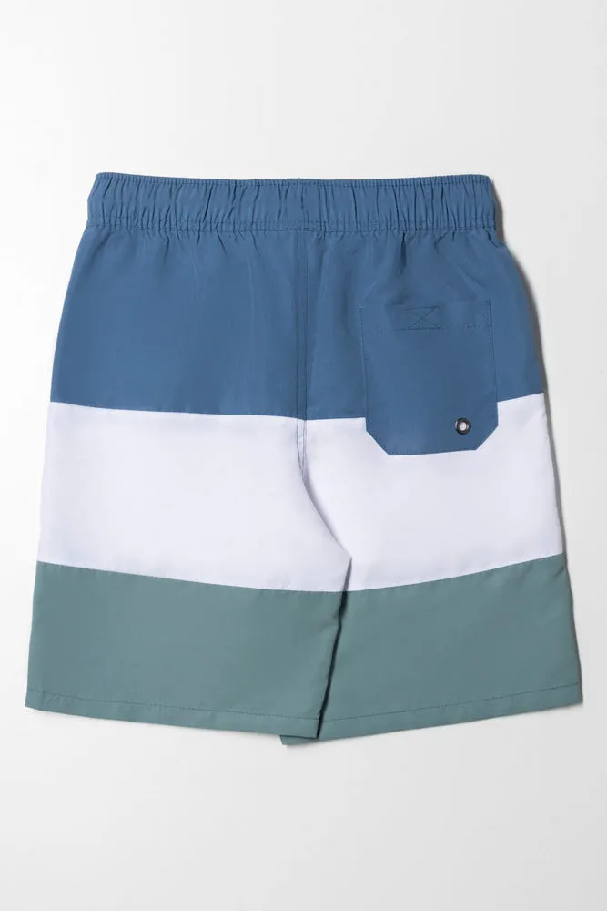 Colourblock Swim Short Blue