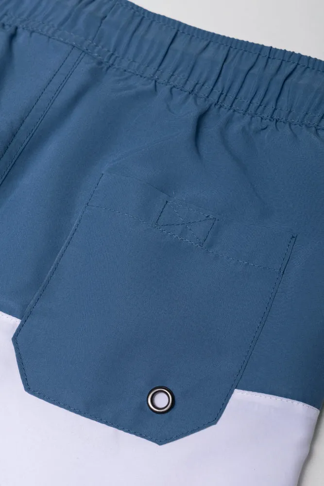 Colourblock Swim Short Blue