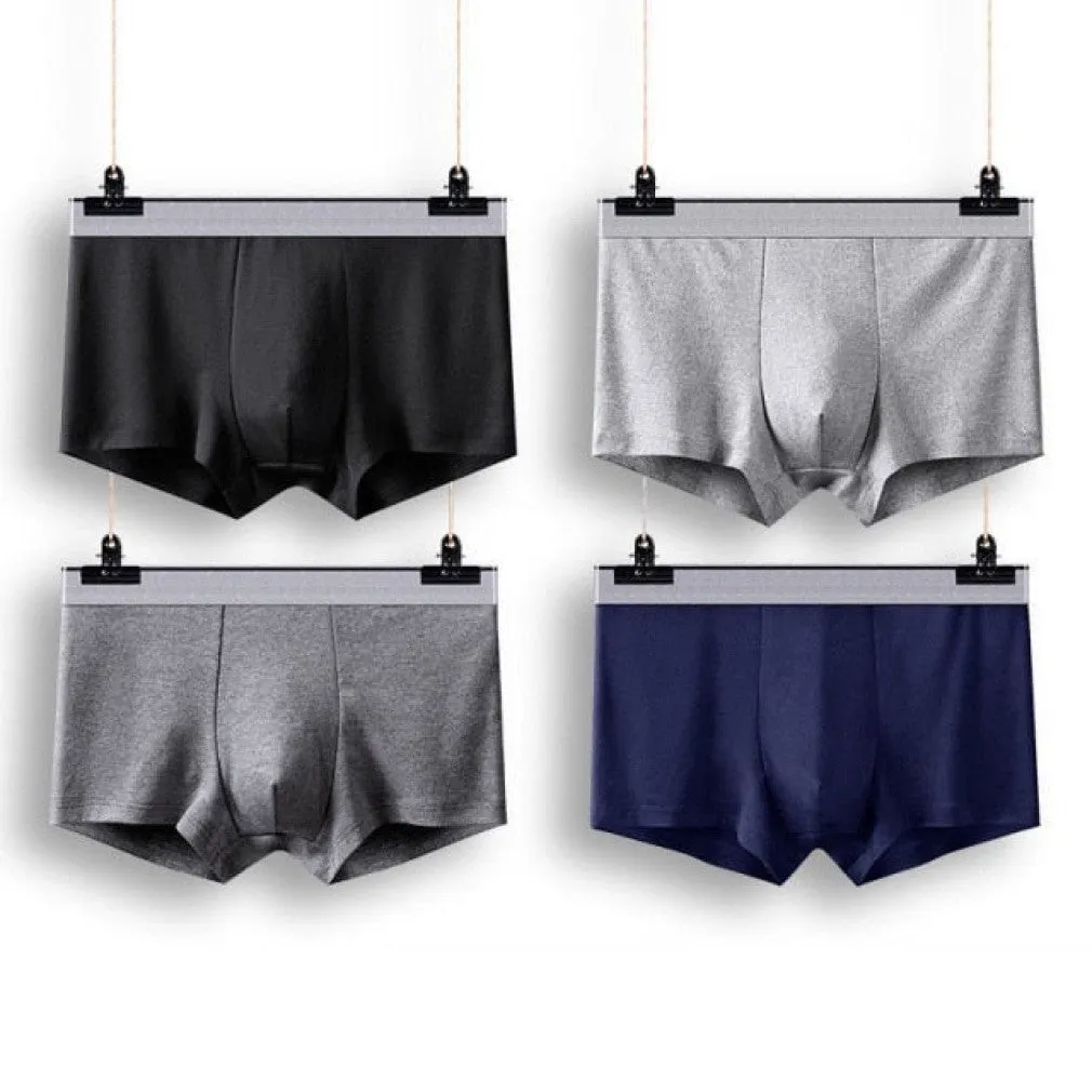 ContiNent 33 Boxer Male Panties Me's Underwear Boxers Breathable Sexy Man Boxer Solid Underpants Comfortable Plus Size BoxerShorts Lot L-5XL