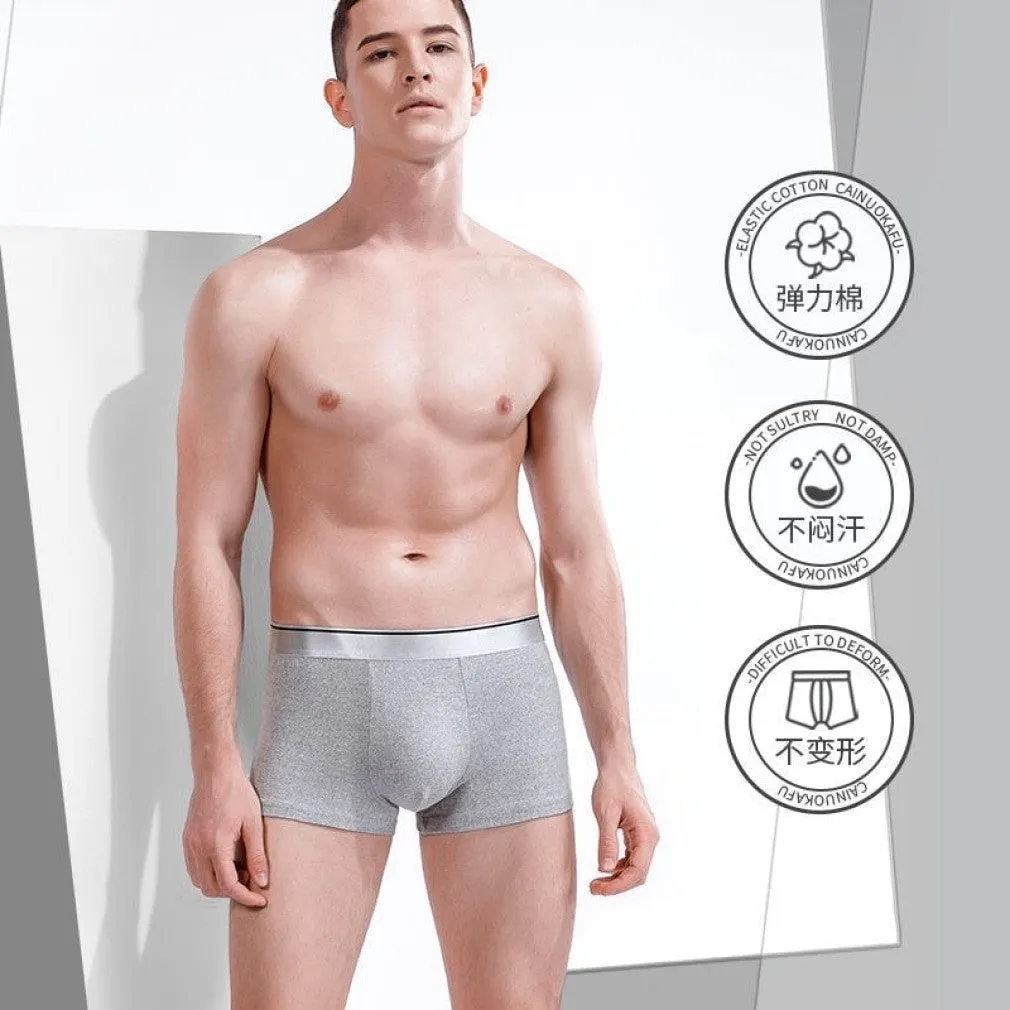 ContiNent 33 Boxer Male Panties Me's Underwear Boxers Breathable Sexy Man Boxer Solid Underpants Comfortable Plus Size BoxerShorts Lot L-5XL