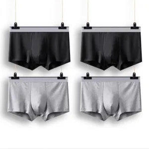 ContiNent 33 Boxer Male Panties Me's Underwear Boxers Breathable Sexy Man Boxer Solid Underpants Comfortable Plus Size BoxerShorts Lot L-5XL