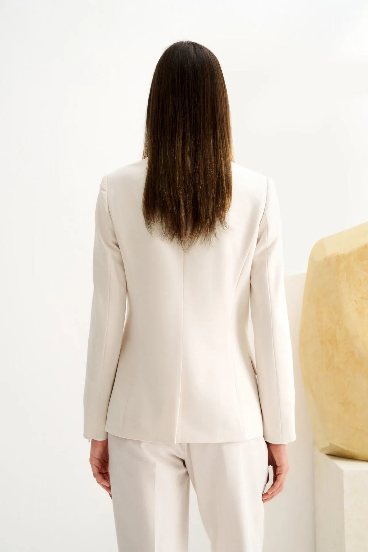 Cool Touch & Anti UV Polyester Twill Suit Blazer