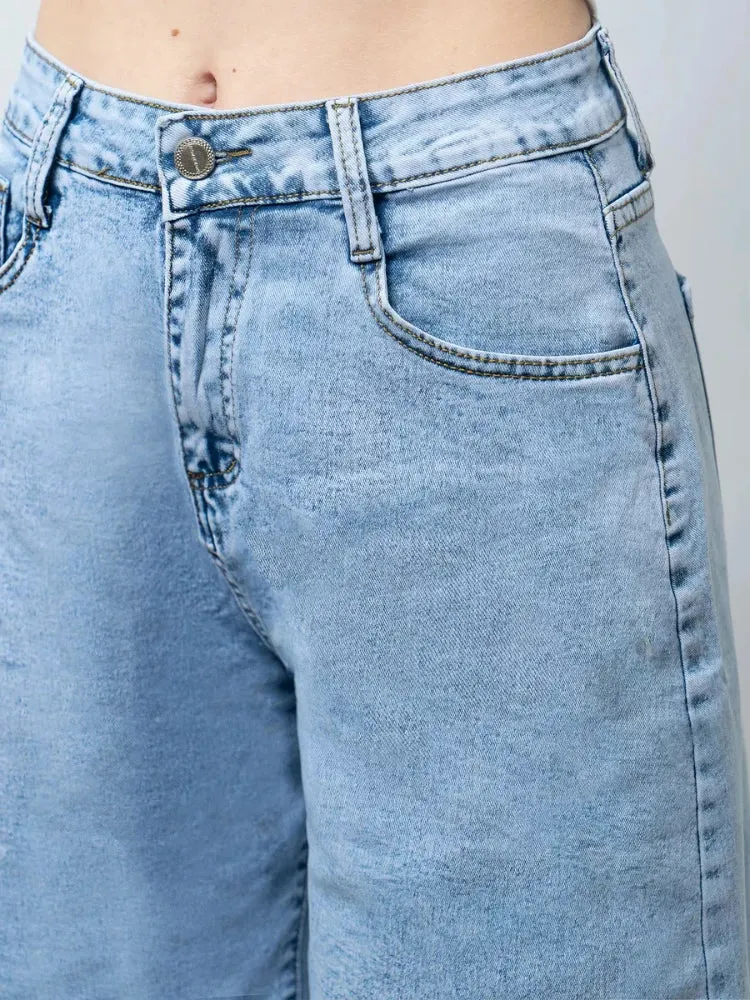 Cotton Vintage Denim Shorts