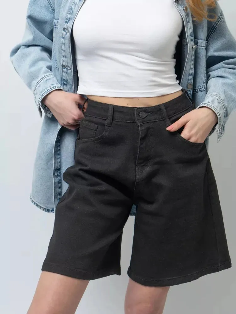 Cotton Vintage Denim Shorts