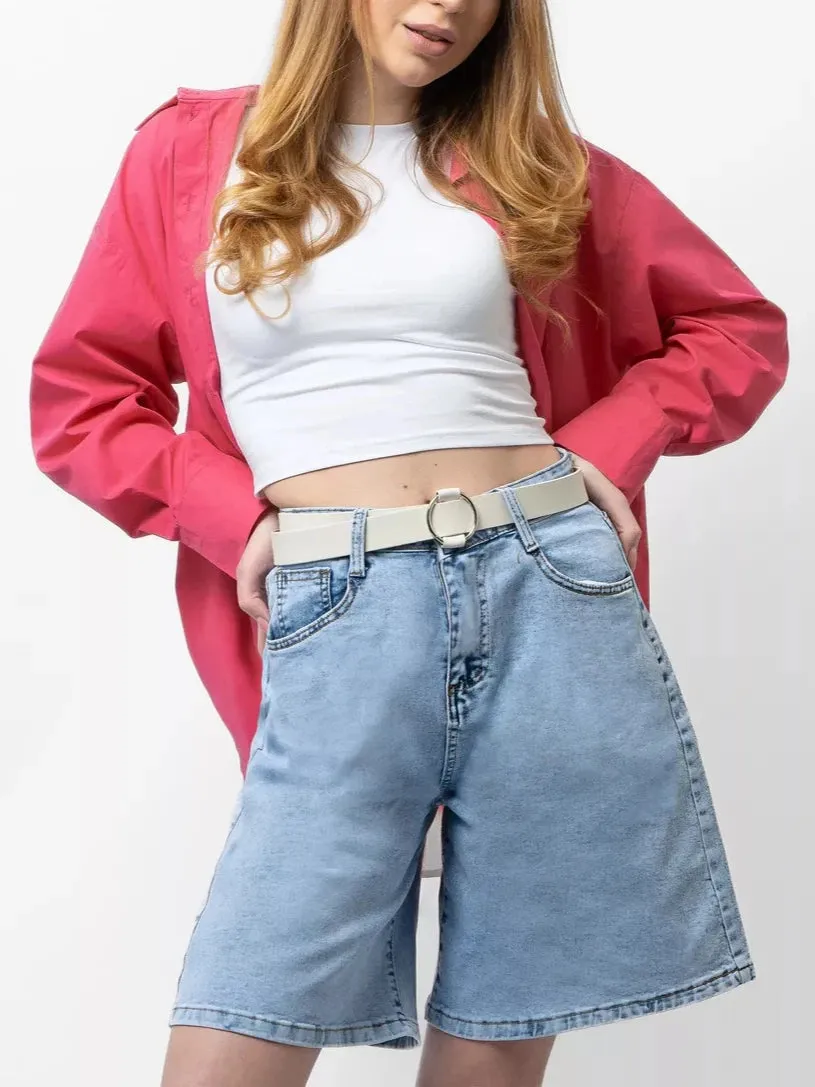 Cotton Vintage Denim Shorts