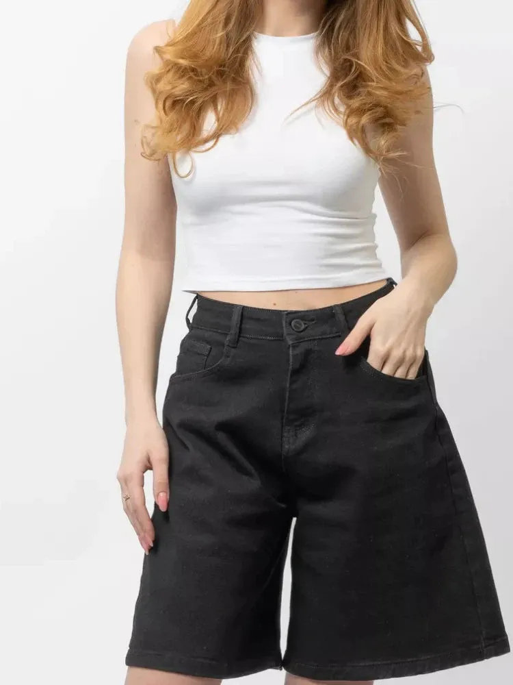 Cotton Vintage Denim Shorts