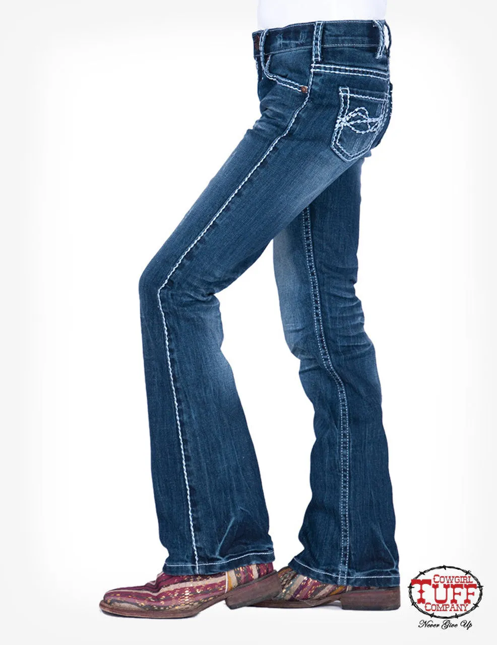 Cowgirl Tuff Girls Edgy Jean